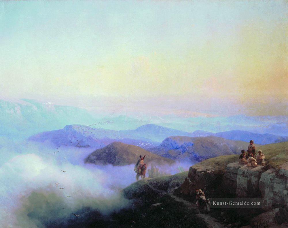 Ketten des caucasus Berge 1869 Verspielt Ivan Aivazovsky russisch Ölgemälde